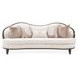 Camellia Field Linen and Warm Pecan Chenille 94" Sofa