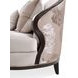 Camellia Field Porcini and Warm Pecan Asymmetrical Velvet 107" Sofa