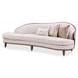 Camellia Field Porcini and Warm Pecan Asymmetrical Velvet 107" Sofa