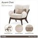 Camellia Field Warm Pecan and Porcini Accent Chair