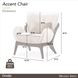 Camellia Field Warm Pecan and Porcini Accent Chair