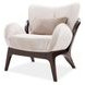Camellia Field Warm Pecan and Porcini Accent Chair