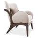 Camellia Field Warm Pecan and Porcini Accent Chair