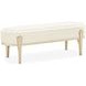 Camellia Field Cornsilk Upholstered Bed Bench