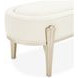 Camellia Field Cornsilk Upholstered Bed Bench
