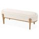 Camellia Field Linen and Antique Gold 56" Accent Bench