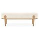 Camellia Field Linen and Antique Gold 56" Accent Bench