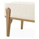 Camellia Field Linen and Antique Gold 56" Accent Bench