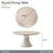 Fantosini Silver Mist 60" Round Dining Table