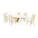 Fantosini Creamy Pearl Extendable Rectangular Dining Room Set