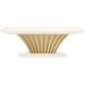 Fantosini Creamy Pearl 140" Extendable Rectangular Dining Table