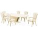 Fantosini Creamy Pearl 140" Extendable Rectangular Dining Table