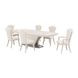 Fantosini Silver Mist 140" Extendable Rectangular Dining Table