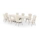 Fantosini Silver Mist 140" Extendable Rectangular Dining Table