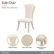Fantosini Cappuccino Upholstered Dining Side Chair Set of 2