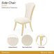 Fantosini Natural Upholstered Dining Side Chair Set of 2