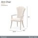 Fantosini Cappuccino Upholstered Dining Arm Chair Set of 2