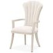 Fantosini Cappuccino Upholstered Dining Arm Chair Set of 2