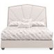 Fantosini Silver Mist and Cappuccino Upholstered Panel Bedroom Set