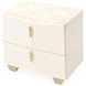 Fantosini Creamy Pearl 2 Drawer Nightstand