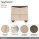 Fantosini Silver Mist 2 Drawer Nightstand