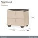 Fantosini Silver Mist 2 Drawer Nightstand