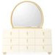 Fantosini Creamy Pearl 9 Drawer Dresser with Mirror