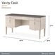 Fantosini Silver Mist Vanity Desk