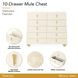 Fantosini Creamy Pearl 10 Drawer Mule Chest