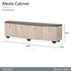 Fantosini Silver Mist 80" TV Stand