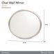 Fantosini Silver Oval Wall Mirror