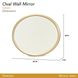 Fantosini Gold Oval Wall Mirror