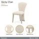 Fantosini Cappuccino Upholstered Vanity Chair