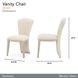 Fantosini Cappuccino Upholstered Vanity Chair