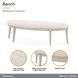 Fantosini Cappuccino Upholstered 59" Bed Bench