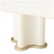 La Terrazza Creamy Pearl 141" Extendable Rectangular Dining Table