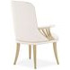 La Terrazza Creamy Pearl Upholstered Dining Arm Chair Set of 2