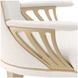 La Terrazza Creamy Pearl Upholstered Dining Arm Chair Set of 2
