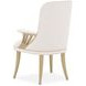 La Terrazza Creamy Pearl Upholstered Dining Arm Chair Set of 2