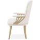 La Terrazza Creamy Pearl Upholstered Dining Arm Chair Set of 2