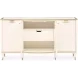 La Terrazza Creamy Pearl 4 Door Sideboard with Mirror