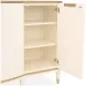 La Terrazza Creamy Pearl 4 Door Sideboard with Mirror