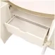 La Terrazza Creamy Pearl 4 Door Sideboard with Mirror