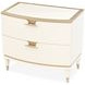 La Terrazza Creamy Pearl 2 Drawer Large Nightstand