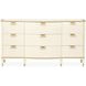 Terravista Creamy Pearl Upholstered Panel Bedroom Set