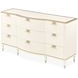 Terravista Creamy Pearl Upholstered Panel Bedroom Set