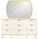 Terravista Creamy Pearl Upholstered Panel Bedroom Set