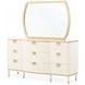 Terravista Creamy Pearl 9 Drawer Dresser with Mirror