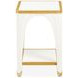 Terravista Creamy Pearl Rectangular End Table