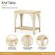 La Terrazza Silver Mist Rectangular End Table